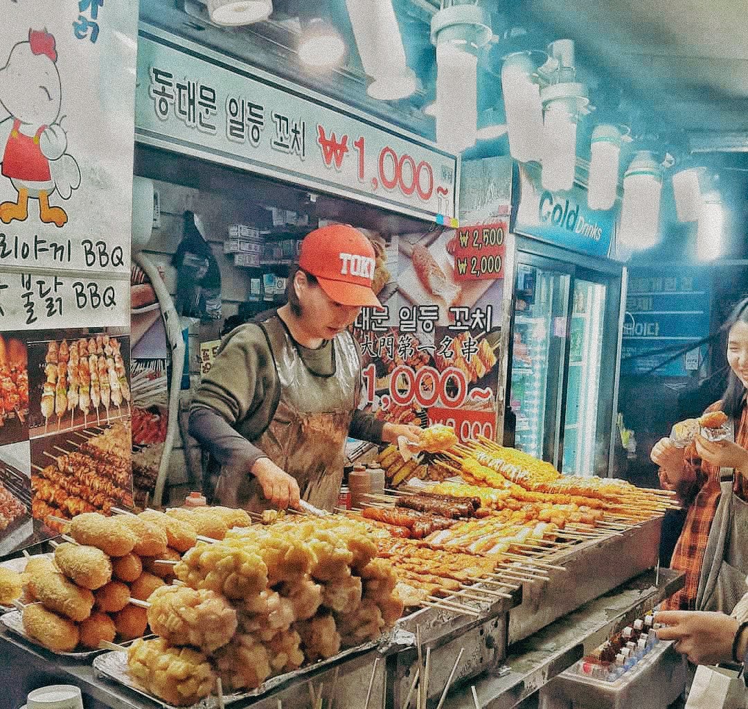 Myeongdong food Corn Dog store